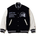 BAPE BY KAZUKI KURAISHI MULTI LOGO VARSITY DOWN JACKET MENS