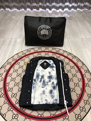 Canada Goose Puffer Vest in Black with Stand Collar
