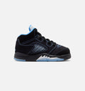 Air Jordan 5 Retro Black Carolina – Infant & Toddler Lifestyle Shoe | Black/University Blue/White