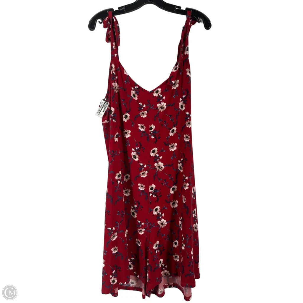 Romper By Cato In Red, Size: 2x