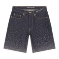 Indigo Star Dust Denim Shorts