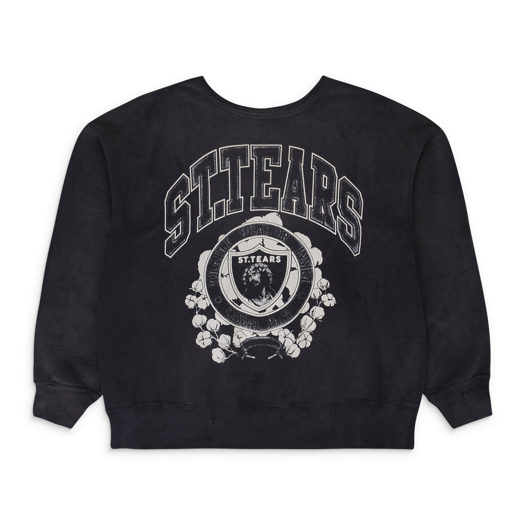 DENIM TEARS CREWNECK BLACK SWEATSHIRT
