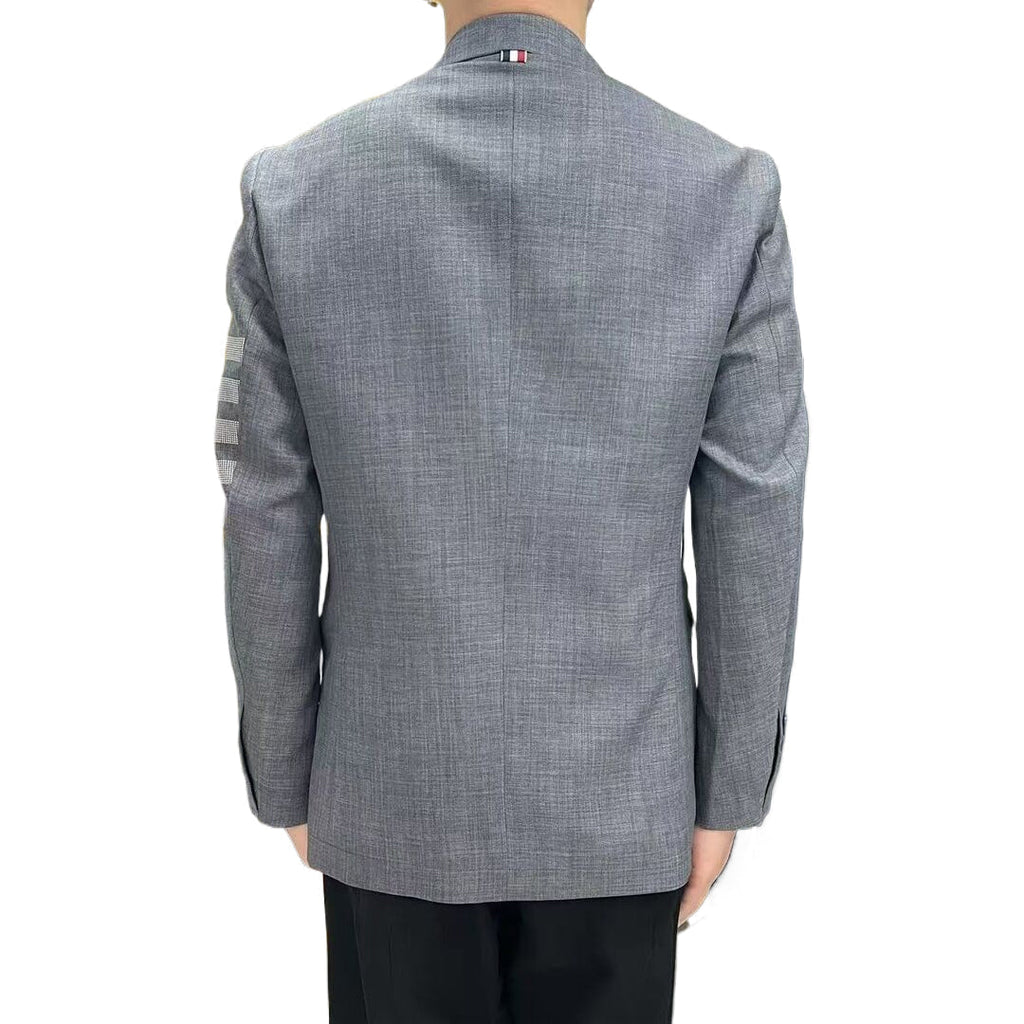 Men's 4 - Bar Suit Jacket with Signature Grosgrain Detail | Thom Browne