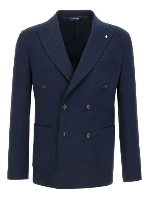 Marchesani textured double-breasted blazer