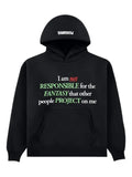 Pleasures lettering-print hoodies