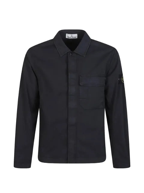 Stone Island 1200013 stretch organic cotton twill shirt jacket