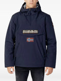 Napapijri logo-patch hooded jacket