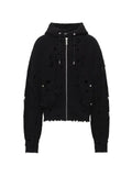 THUG CLUB destroyed-effect hoodie