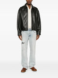 COLE BUXTON leather zip-up jacket