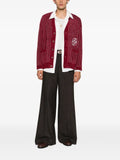 Drôle De Monsieur Mirror monogram pinstripe cardigan