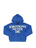 Mixed Emotion End rhinestone-embellished zip-up hoodie