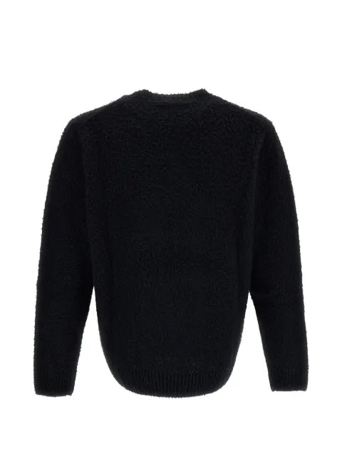 original vintage style brushed-finish crew-neck sweater