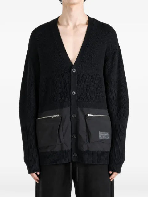 Undercover zip-pocket knit cardigan