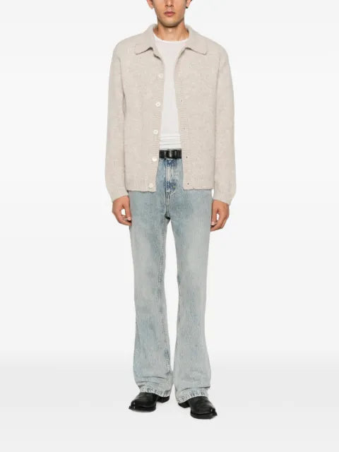 Sunflower button-up collared sweater