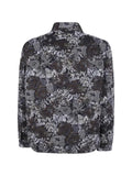 Les Deux floral-jacquard shirt jacket