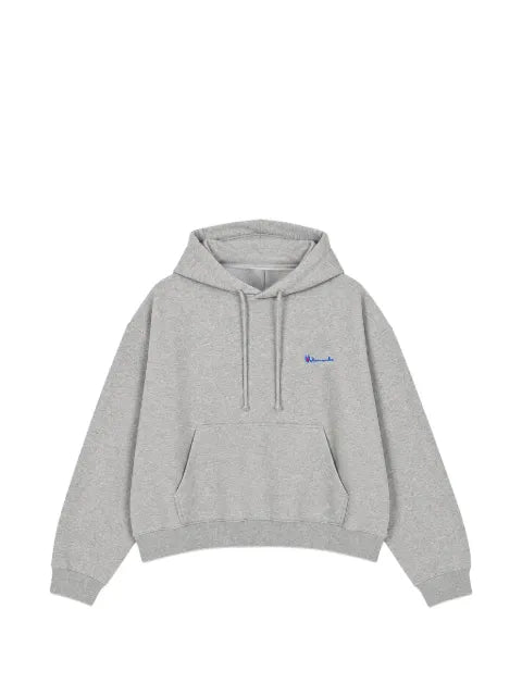 VETEMENTS Athletic logo-embroidered drawstring hoodie