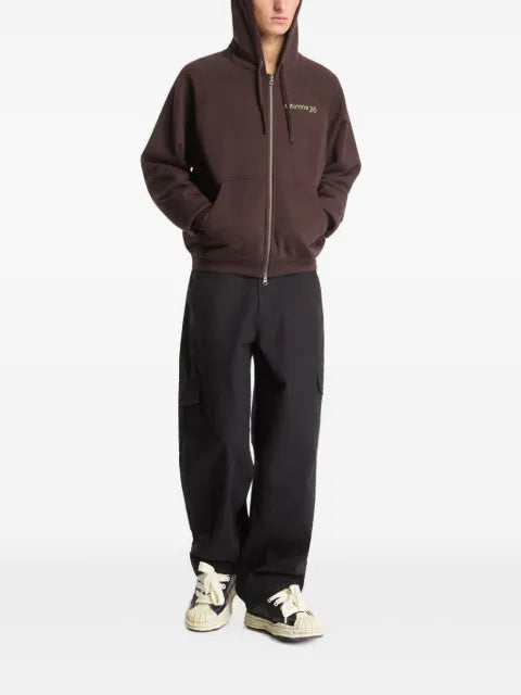 dime Grid zip-up hoodie