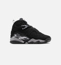 Air Jordan 8 Retro Chrome Black and Light Graphite Grade School Lifestyle Shoe