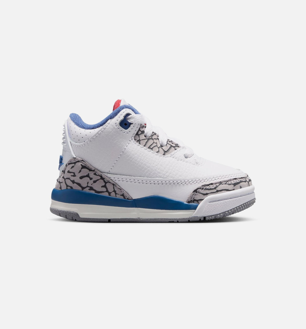 Air Jordan 3 Retro OG True Blue Infant/Toddler Shoes - White Fire Red True Blue