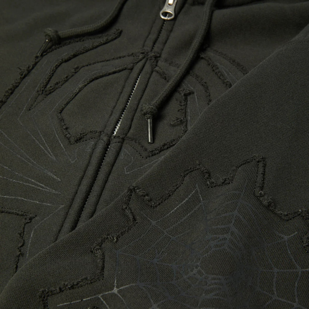 HUF Spiderman Web Full Zip Washed Hoodie