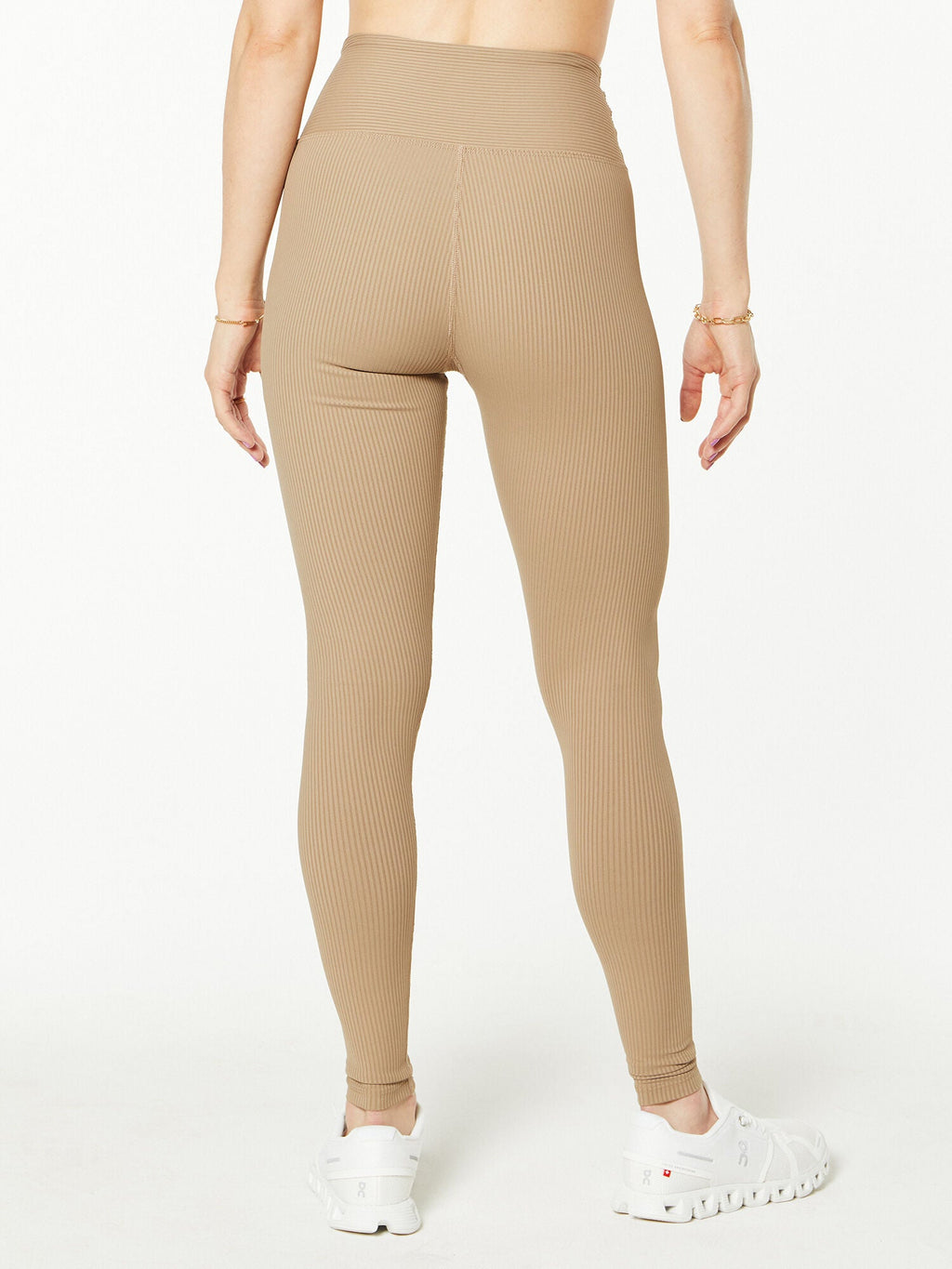 RIBBED HIGH LEGGING CARIBOU