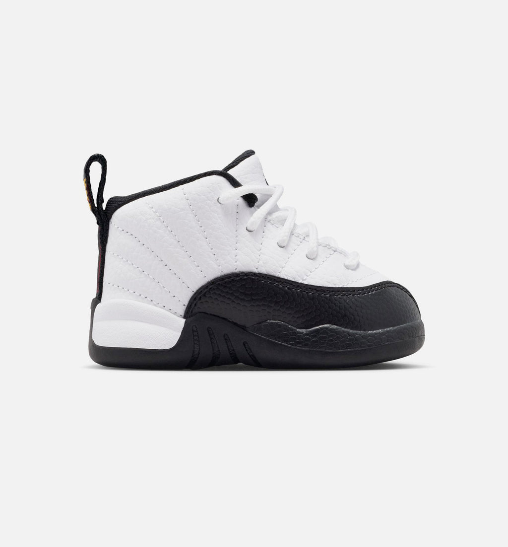Air Jordan 12 Retro Taxi Baby & Toddler Sneakers - White / Black / Taxi