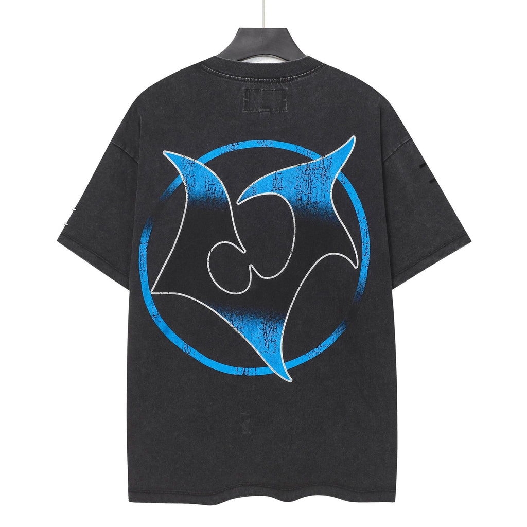 Godspeed Blue/Red Graphic Short-Sleeve T-Shirt