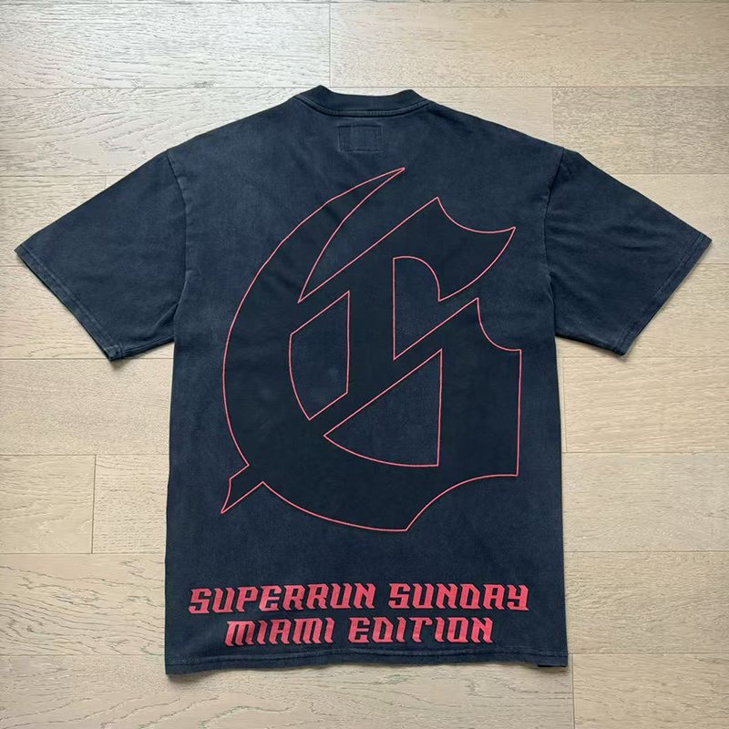 Godspeed Washed Black Front & Back Graphic T-Shirt