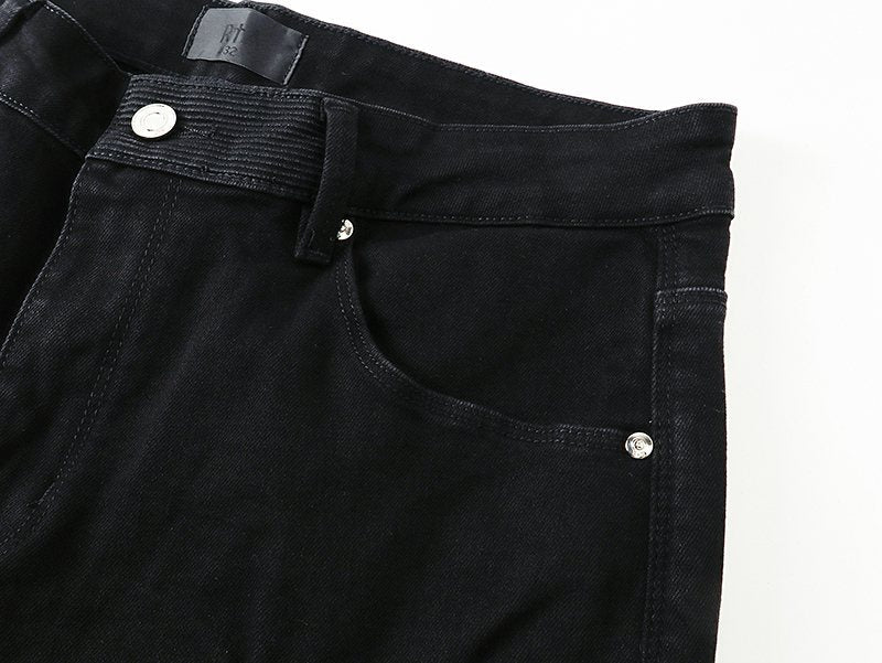 RTA Black Distressed Flared Jeans