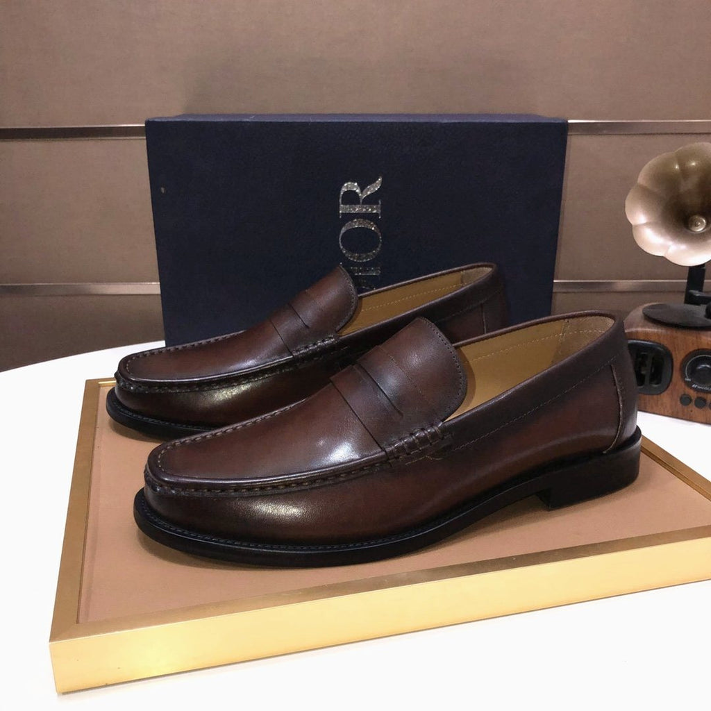 Dior Dark Brown Penny Loafers