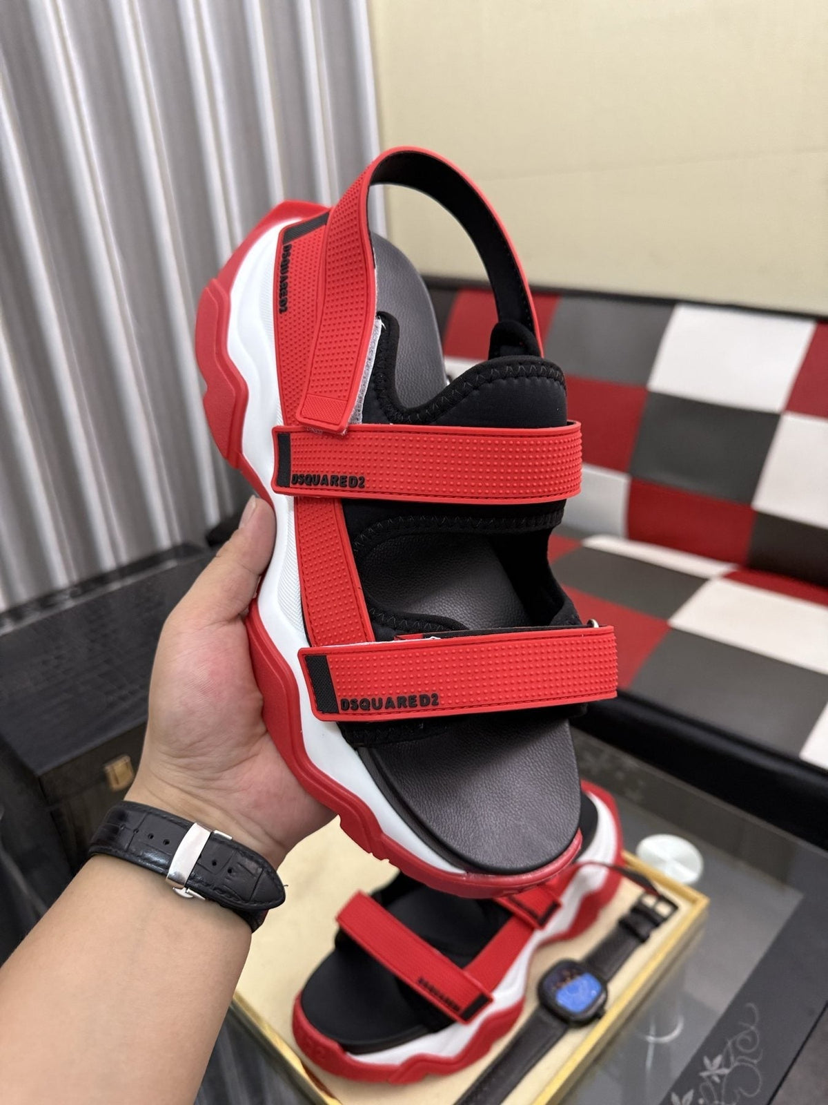 DSQUARED2 Men's Color-Block Sport Sandals