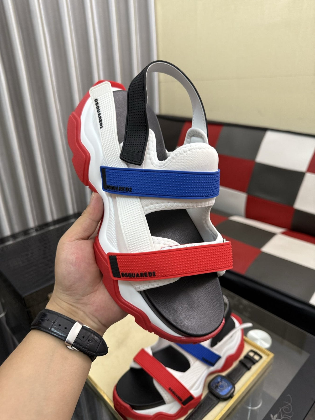 DSQUARED2 Men's Color-Block Sport Sandals