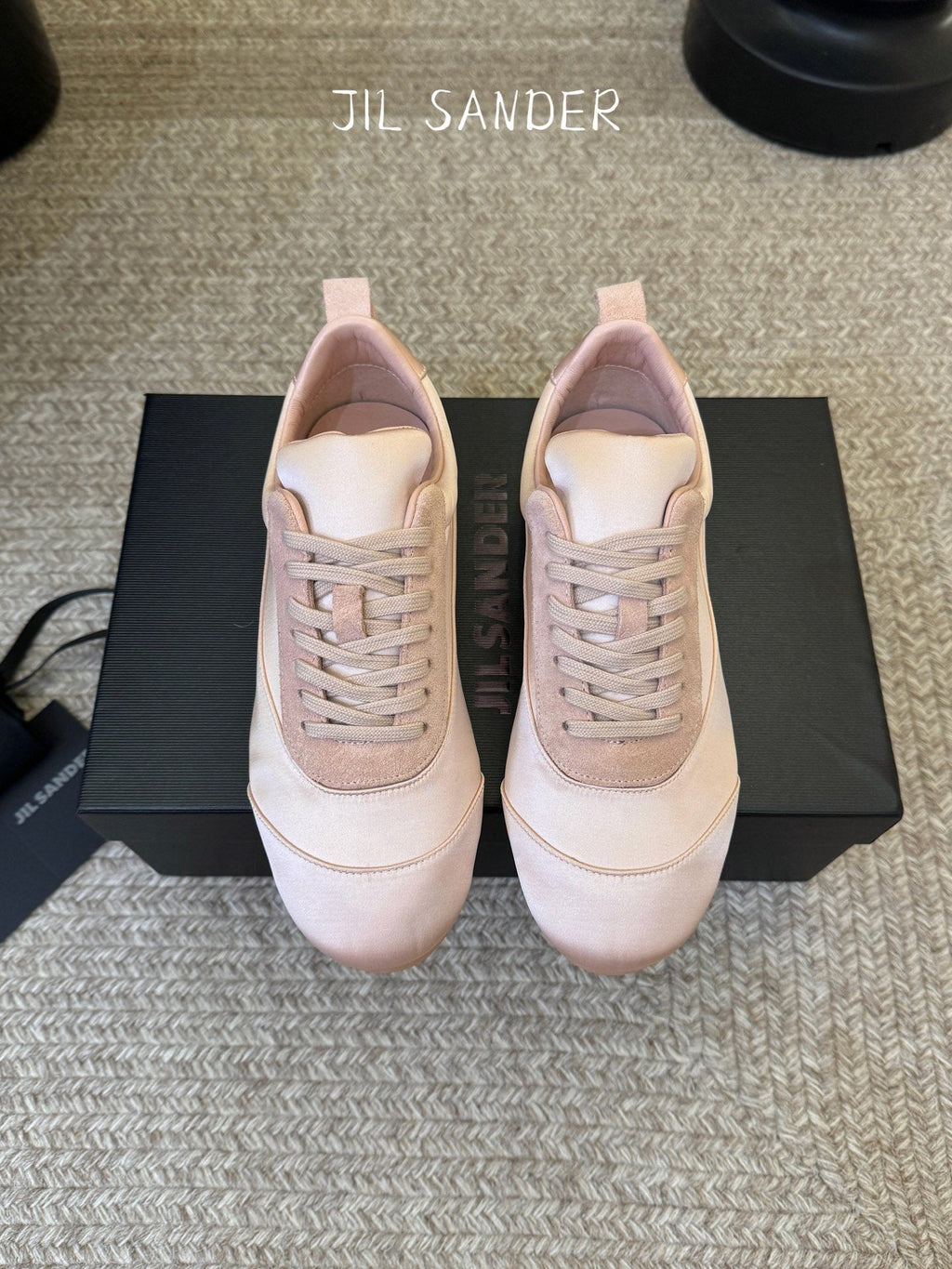 Jil Sander Satin Low-Top Sneakers